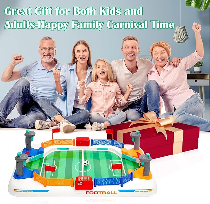 Mini Foosball Table Soccer Game for Kids：Birthday Gift Toys for 3 4 5 6 7 8-12 Year Old Boys and Girls，Indoor Sports Soccer Toy Board Game ，Fun Ideal for Family Gatherings