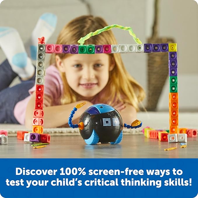 Learning Resources Cooper The STEM Robot - Coding for Kids, Building Toys, Robotics Kids, Montessori Programming, Gifts for Boy and Girls, Classroom Must Haves, Interactive Homeschool Supplies