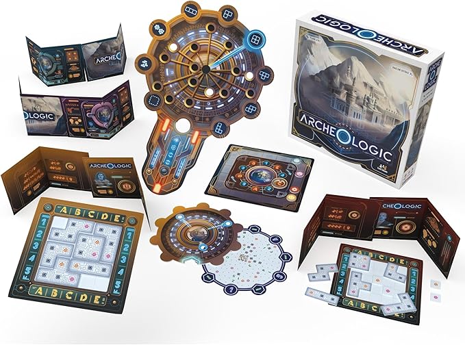 Archeo-Logic - A Competitive Deduction Board Game, Locate & Map Out A Hidden City, Ages 12+, 1-4 Players