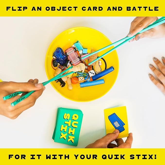 Lucky Egg Quik Stix Skill Game, Fun Family Games for Kids and Adults, 7+ Year Olds, 2-8 Players, Party Board Games for Adults & Kids, Perfect for Indoor & Outdoor Game Night, for Children & Families