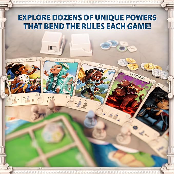 Santorini: Second Edition - an Elegant, Accessible Strategy Game Based in Greek Mythology | Ages 8+ | Plays in 20 Minutes
