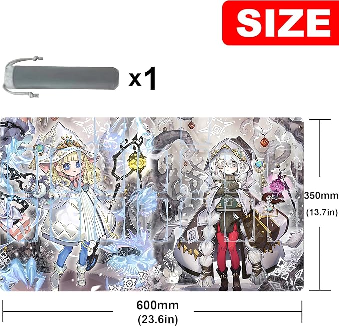 ygo playmat Gaming Competition Pad Mat Card Binder Deck 23.6x13.7in