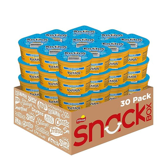 Tostitos Dips, Queso To Go Nacho Cheese Dip, Medium, 3.625 oz Cups (30 Pack)