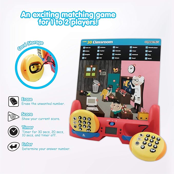 BEST LEARNING Connectrix - Educational Matching Game for Kids Ages 6 Years and up, 1 to 2 Players | Educational Toy as Birthday Gift for Boys and Girls
