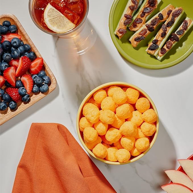 The Good Crisp Company, Cheddar Cheese Balls, 4 Ounce Bags (Pack of 8)