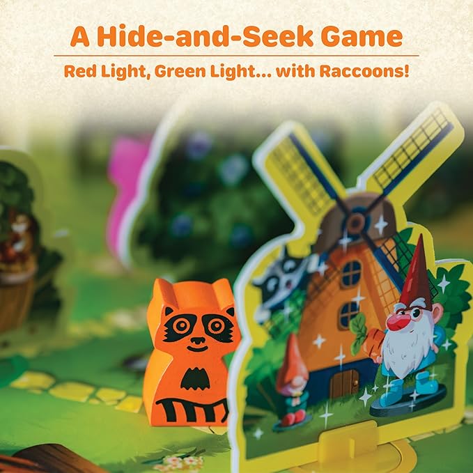 Ravensburger Garden Heist Board Game for Kids Ages 6 and Up – Family Fun Hide and Seek with Raccoons