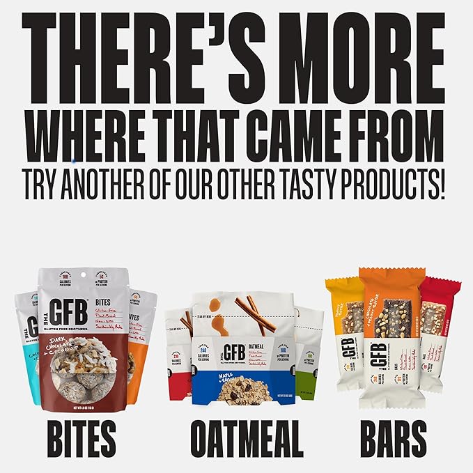 The Gluten Free Brothers Peanut Butter Bites - Gluten Free Protein Balls – Non GMO, Soy Free, Vegan – Snack Size Plant Based Protein Energy Balls, 4 oz (6 Count)