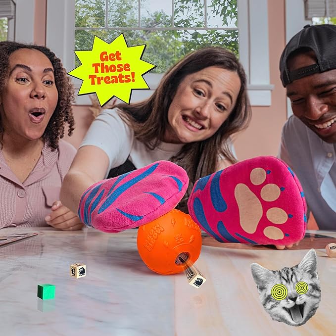 The Cat Mitt Game - Hiss-Terically Fun Party Game for all the Family! Plastic-Free, Eco Board Game, Oven Mitt Game Night, Tabletop, Strategy, Funny Family, Summer, Best Birthday Gift, Meow Meow, Gag,