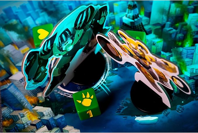 IELLO: King of Tokyo: Origins - Family-Friendly Dice & Strategy Board Game, Battling Monsters-Robots-Aliens, 4 New Monsters, Ages 8+, 2-4 Players
