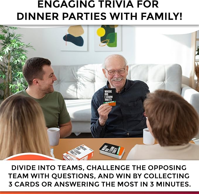 QUOKKA Trivia Card Game with 500 Questions in History – Trivia Games for Adults, Teens, and Families – Trivia Cards with Answers – Great Board Games Trivia for Family Party and Game Night