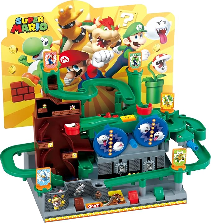 EPOCH Super Mario Adventure Game DX - Tabletop Skill and Action Game with Collectible Action Figures