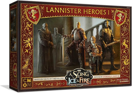 A Song of Ice and Fire Tabletop Miniatures Game Lannister Heroes Set I - Command The Might of Lannister's Iconic Heroes! Strategy Game, Ages 14+, 2+ Players, 45-60 Minute Playtime, Made by CMON