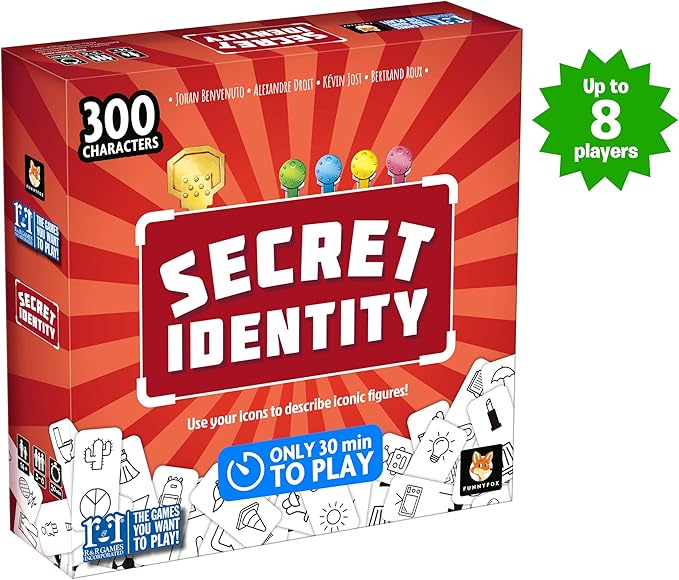 R&R Games Secret Identity, Perfect Party Game for Adults and Kids, Ideal for Family Night