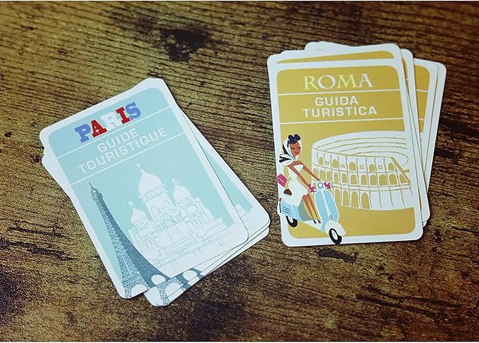 IELLO: Get On Board: Paris & Rome - A Clever Flip & Write Board Game, Create The Best Metro Line in Two Cities, Ages 8+, 1-5 Players, 30 Mins