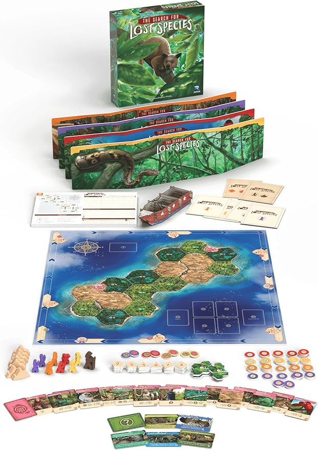 Renegade Games Studio The Search for Lost Species - Board Game, Renegade Games Original, Deduction Strategy Logic Animal Game, Ages 13+, 1-4 Players, 60-75 min