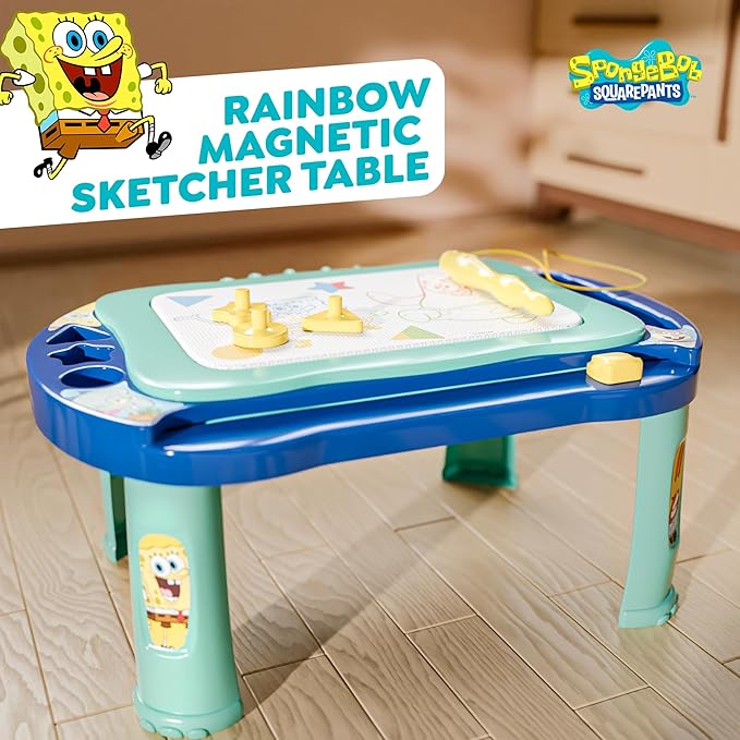 Lollipop Spongebob Magnetic Drawing Board - Endless Fun for Kids' Art - Large Drawing Surface, Easy Erasing, Mess-Free - Child-Friendly Design with Efficient Storage