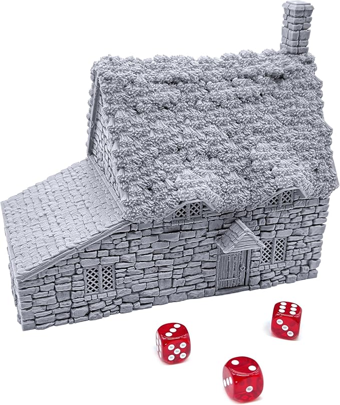 EnderToys Crow Cottage by Printable Scenery, 3D Printed Tabletop RPG Scenery and Wargame Terrain 28mm Miniatures