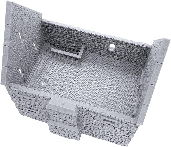 EnderToys Norman Stone Manor by Printable Scenery, 3D Printed Tabletop RPG Scenery and Wargame Terrain 28mm Miniatures