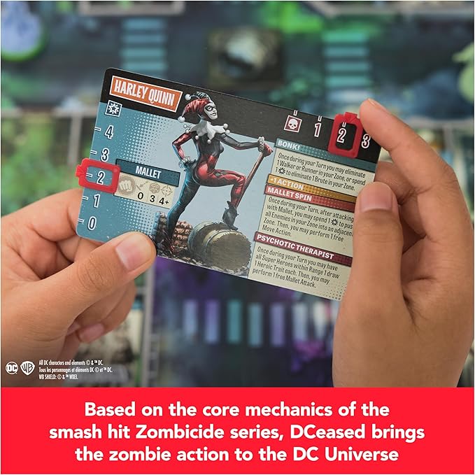 Spin Master Games, DCeased: Gotham City Outbreak, Part of The Zombicide Collection, Collectible DC Comics Miniatures, Strategy Board Game, for Adults & Teens, 1-4 Players, for Ages 14 & Up