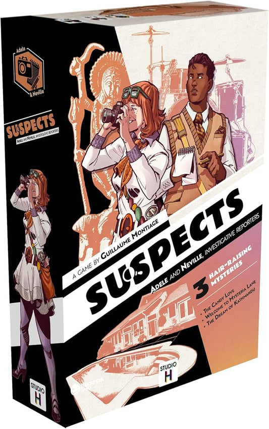 Suspects: Adele & Neville Investigative Reporters | Murder Mystery Game | 1 to 6 Players | 60 Minutes