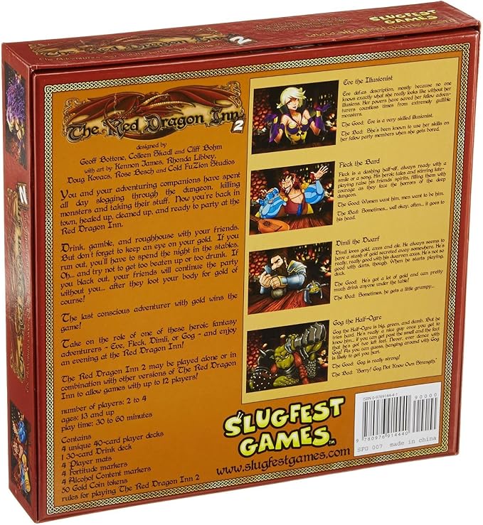 The Red Dragon Inn 2 Strategy Boxed Board Game Ages 13 & Up (SFG007)