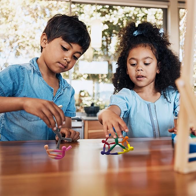 MAGMEN Upgraded Strenght Magnetic Travel Toys for Toddler, Stretchy Magnetic Fun (Ages 3+) Pack of 10 Solid