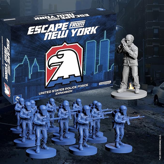 Pendragon Studios: Escape from New York: US Police Forces - Expansion - Hero Strategy Board Game Baed On The Movie, Ages 14+, 1-5 Players, 60 min