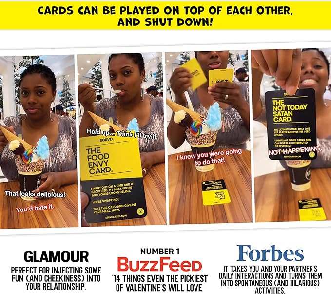 SERVD - Couples - The Hilarious Real-Life Couples Card Game | Funny Gift for Anniversary, Valentine's Day, Christmas, Date Nights & More | Unique Strategy Game