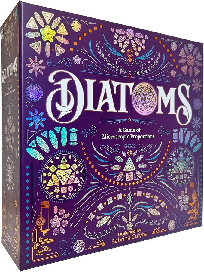 Diatoms, Create Beautiful Mosaics from Microscopic Algae Board Game 1 to 4 Players Mensa Select Winner