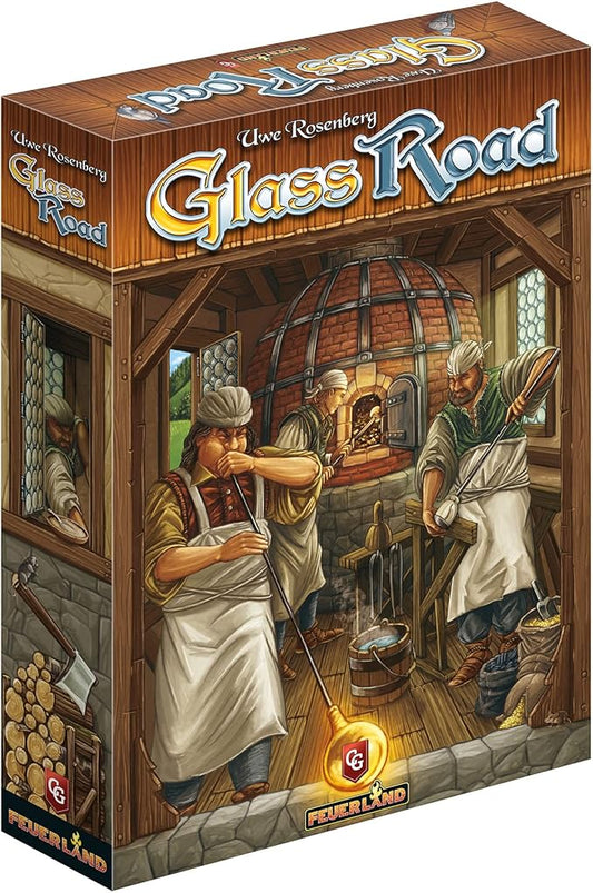 Glass Road, Strategy Board Game, Build and Gather to Make Your Own Trade Empire, 1 to 4 Players, 20 to 80 Minute Play Time, Ages 13 and Up