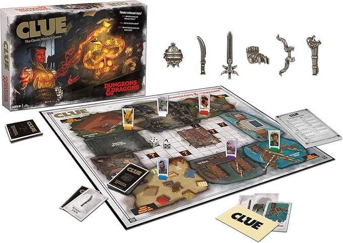 Clue Dungeons & Dragons | Collectible Clue Game for D&D Fans | Officially Licensed Dungeons & Dragons Board Game
