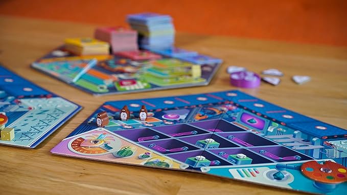 Mech A Dream Strategy Board Game with Robot Theme by Blue Orange Games - Family or Adult Strategy Board Game for 2 to 4 Players. Recommended for Ages 10 & Up.