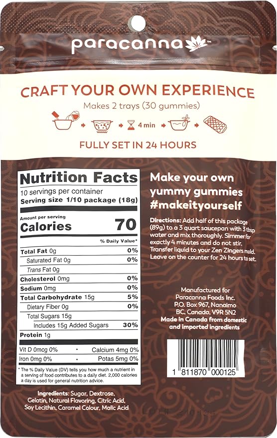 Zen Zingers Gummy Mix - DIY Gummy Candy Powder Refill - Cosmic Cola Gummies