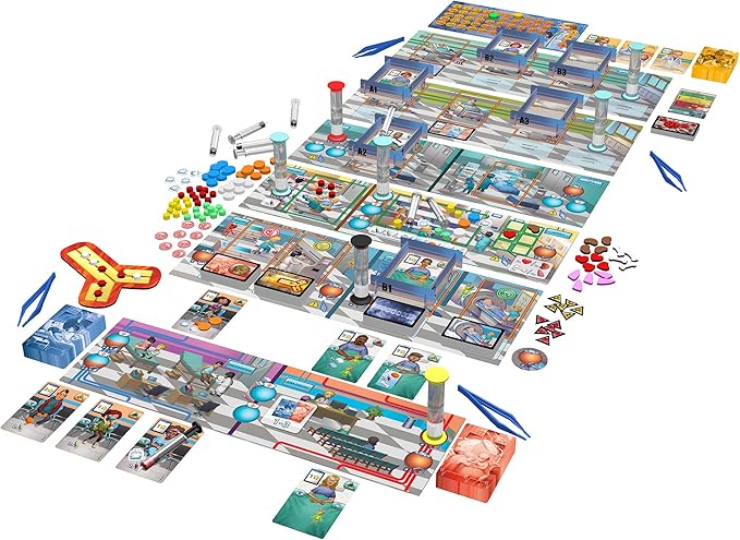 Artipia Games Artipiagames Rush M.D Cooperative Board Game, Worker Placement, Strategy, Dexerity, Ages 14+, 1-4 Players, 30-45 Mins