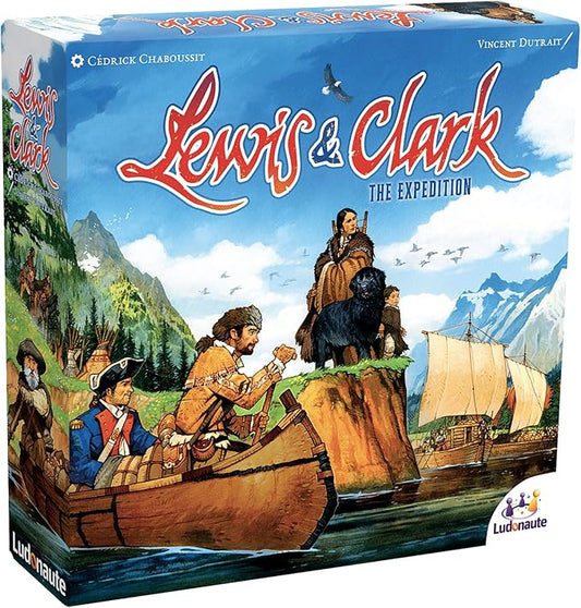 Lewis & Clark The Expedition Second Edition - Ludonaute Games, Strategy Board Game, Ages 14+, 1-5 Players, 120 Min