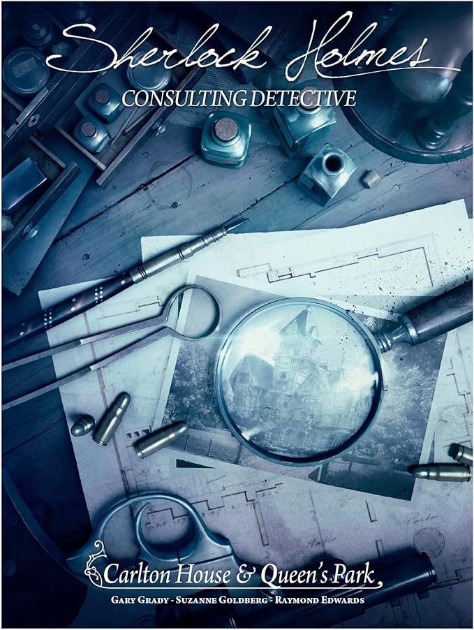 Sherlock Holmes Consulting Detective - Carlton House & Queen's Park Board Game - Captivating Mystery Game for Kids & Adults, Ages 14+, 1-8 Players, 90 Min Playtime, Made by Space Cowboys