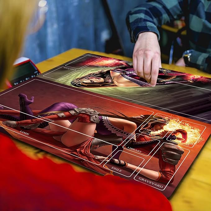 MTG Playmat Table Mats Size 60X35 cm Mousepad Compatible for MTG RPG CCG Trading Card Game Play mats Original Play Mat Art Designs & Accessories (3)
