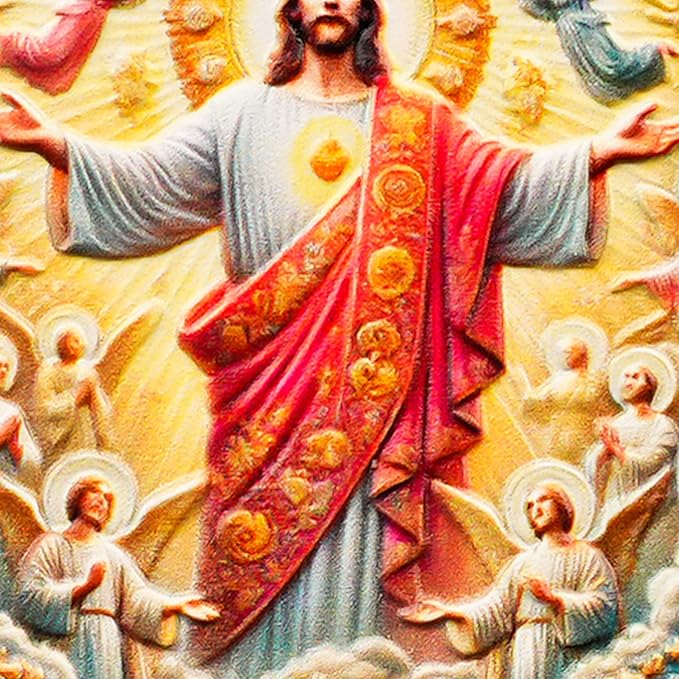 Jesus and Angels Divine Messenger Religious Coin Inspirational Bible Verse Medallion Faith-Based Gifts for Spiritual Encouragement for Men & Women