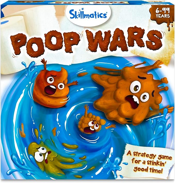 Skillmatics Card Game - Poop Wars, Fun & Fast-paced Game of Strategy, Party Game for Kids for Girls & Boys Ages 6, 7, 8, 9 & Up