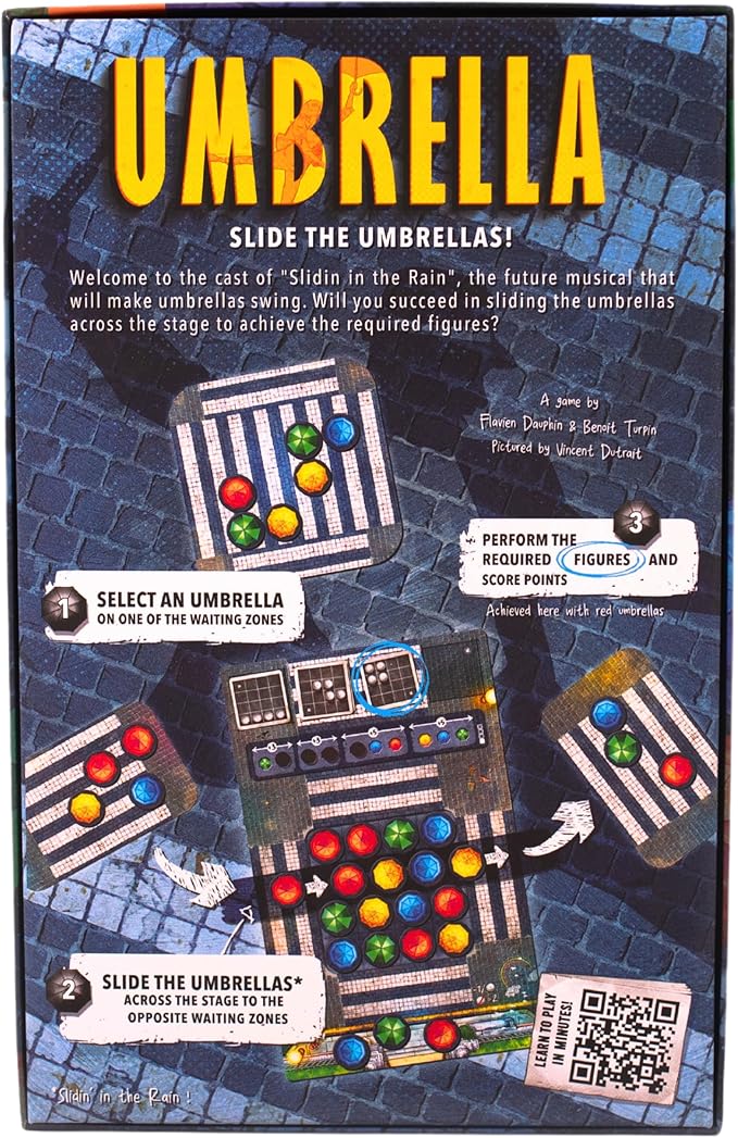 Pandasaurus Games Umbrella Board Game - A Vibrant New York City Strategy Game, Fun, Challenging Family Game for Kids & Adults, Ages 8+, 1-4 Players, 30 Min Playtime, Made by Pandasaurus Games
