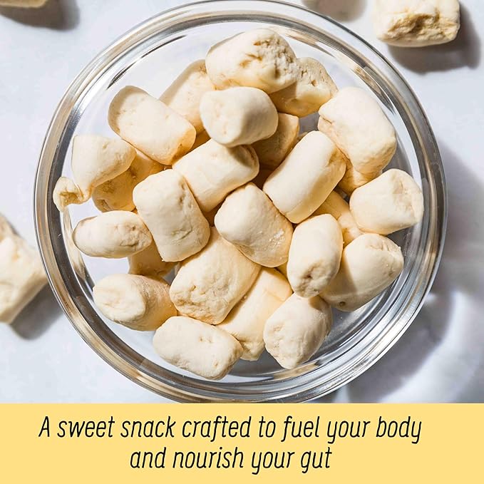 Max Mallow Very Vanilla Mini HONEY Marshmallows – Gut Friendly, Gluten Free, No Refined Sugars, Real Wildflower Honey, Collagen-Infused Snack (6 Pack, Very Vanilla)