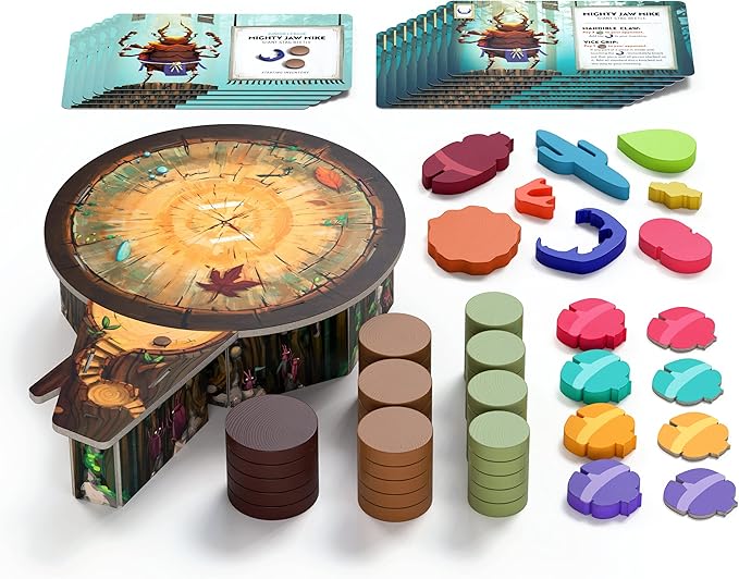 Kabuto Sumo: Bug Wrestling - Board Game - Dexterity Game - 2 to 4 Players - 15-20 Minutes Play Time