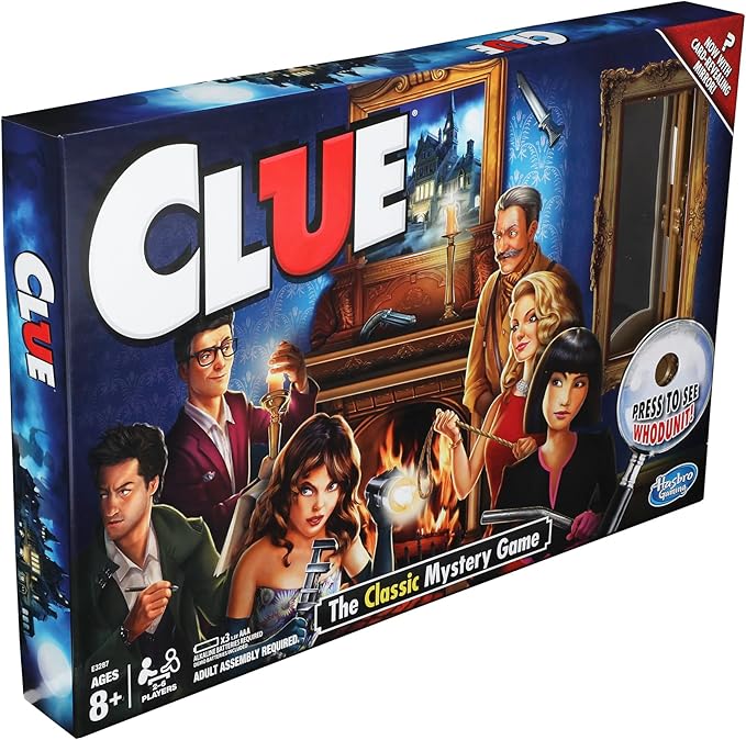 Hasbro Gaming Clue Game, Mystery Board Game, 2-6 Players, 8+ Years (Amazon Exclusive)