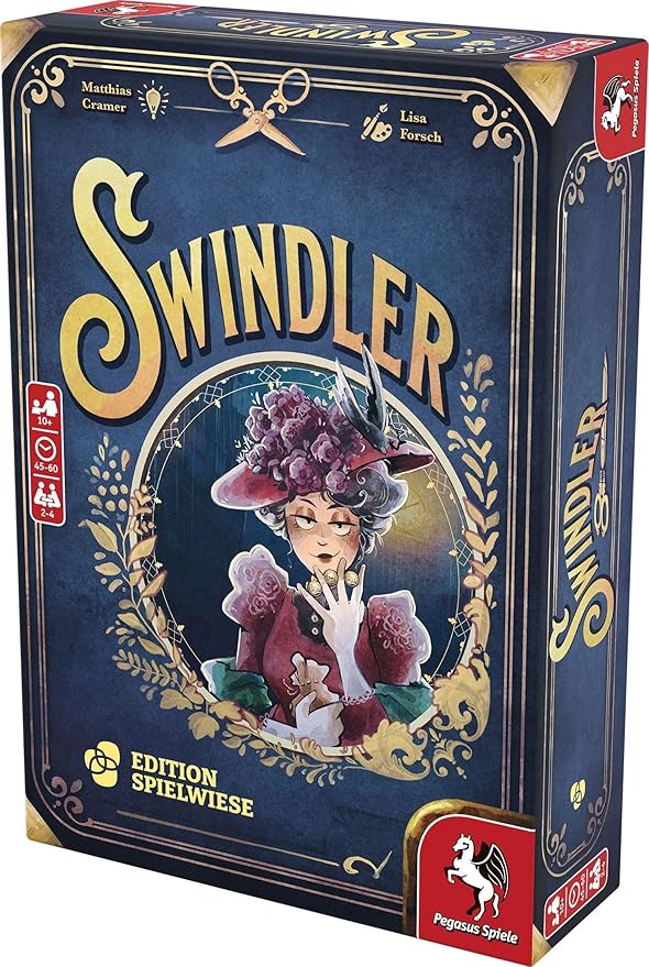 Swindler – Board Game by Pegasus Spiele - 2-4 Players – 45-60 Minutes of Gameplay – Games for Game Night – Teens and Adults Ages 14+ - English Version