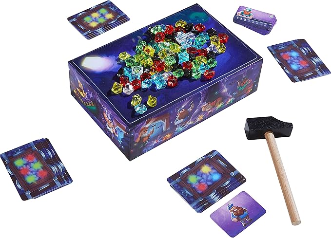 HABA Hammer Time: A Fun Kids Treasure Hunt Board Game, Family Party Game with Gems & Strategy for Ages 5+