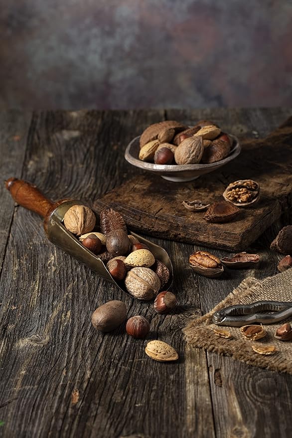 NUTS U.S. – Mixed Nuts In Shell (Almonds, Walnuts, Hazelnuts, Pecans, Brazil Nuts) | No Added Colors and No Artificial Flavors | Fresh Buttery Taste and Raw |Packed In Resealable Bags!!! (6 LBS)