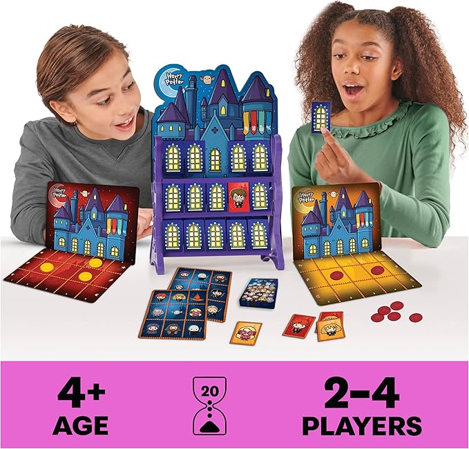 Wizarding World, Harry Potter Games HQ Checkers Tic Tac Toe Memory Match Go Fish Bingo Card Games Fantastic Beasts Gift, for Adults & Kids Ages 4+