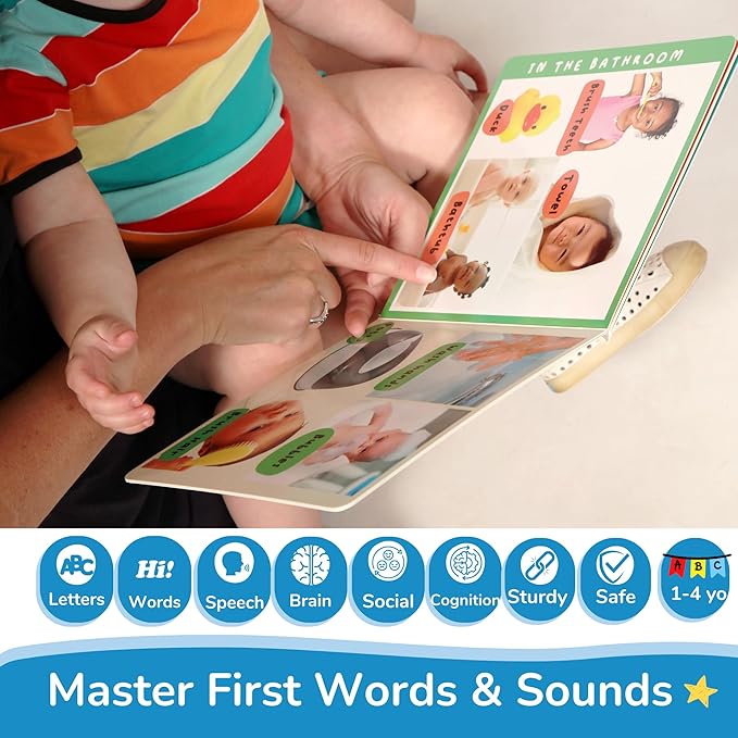 Toddler Learning Activities & Games,Board Books,Flash Cards,and Toys for Infant, 1,2 Year Old Boy & Birthday Gifts for Boys & Toddlers Aged 6,8,12,15,18+,24 Month Old and 1+,1-2,1-3 yr olds