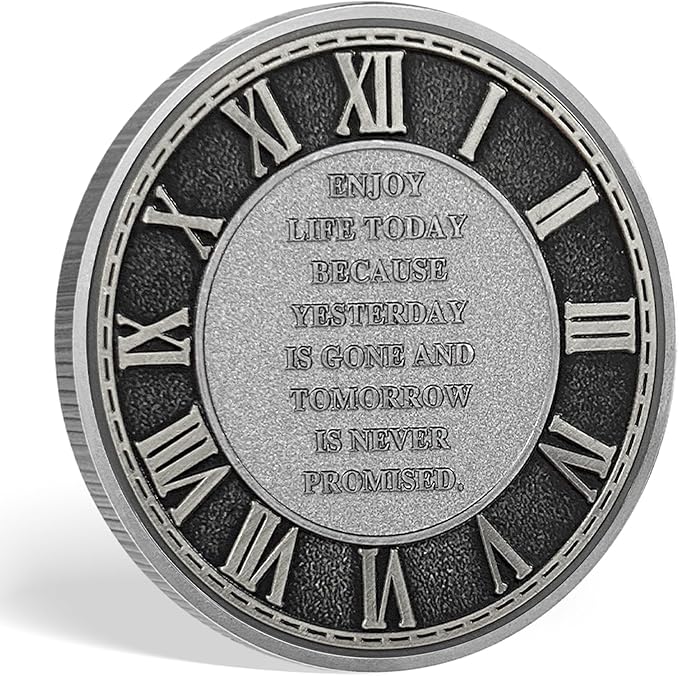 Memento Mori Coin Momento Mori Coin Skull Coin Stoic Gifts Memento Mori Calendar Living Memento Mori Amor Fati Coin (Memento Mori Coin - 3)