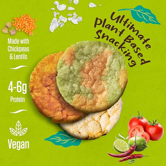 PeaKaPop Veggie Chips – Plant-Based, Healthy Veggie Crisps with Pea, Lentil & Chickpea Protein – Vegan, Gluten-Free, Popped Chips – Snack Size for Kids & Adults – 1 oz Bags (15-Pack) – Variety Pack 2